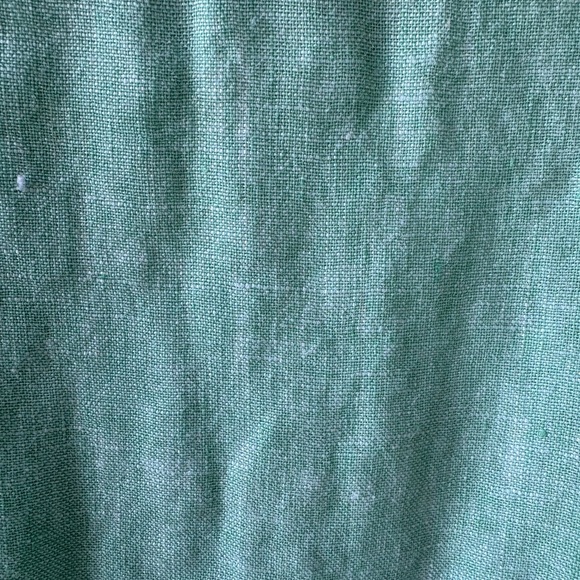 Rachel Zoe XL Linen Mint Green Button Up Top Beach Vacation Lightweight Boxy - Picture 8 of 11